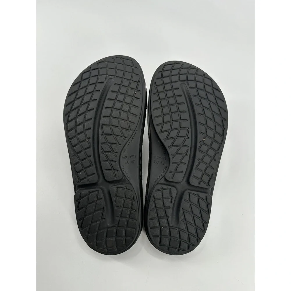 LOT OF 2 OOFOS UNISEX ADULTS SIZE M'S 8-‎ W'S 11 BLACK/NAVY BLUE EU 42